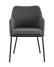 Кухонный стул с подлокотниками Stool Group Кози ткань букле тёмно-серый AV 318-L05-08 2