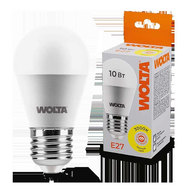 Светодиодная лампа WOLTA 25Y45GL10E27 изображение 1 Светодиодная лампа WOLTA 25Y45GL10E27 Фото № 1