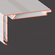 Профиль Flexy для изготовления прямых и угловых ниш для штор  11313 STANDART02 80 LED 9016