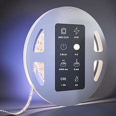 Светодиодная лента Maytoni 8W/m 300LED/m 2216SMD дневной белый 5M 201062 2