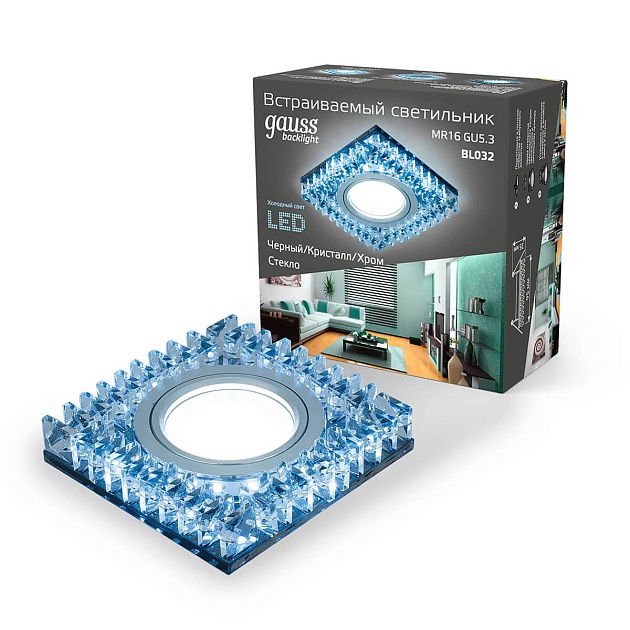 Встраиваемый светильник Gauss Backlight с подсветкой BL032 изображение 2 Встраиваемый светильник Gauss Backlight с подсветкой BL032 Фото № 2