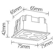 Встраиваемый светильник Mantra BLAU 9130 1