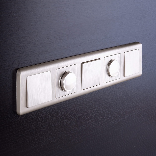 Выключатель Werkel одноклавишный проходной перламутровый рифленый W1112013 4690389160820 Фото № 4