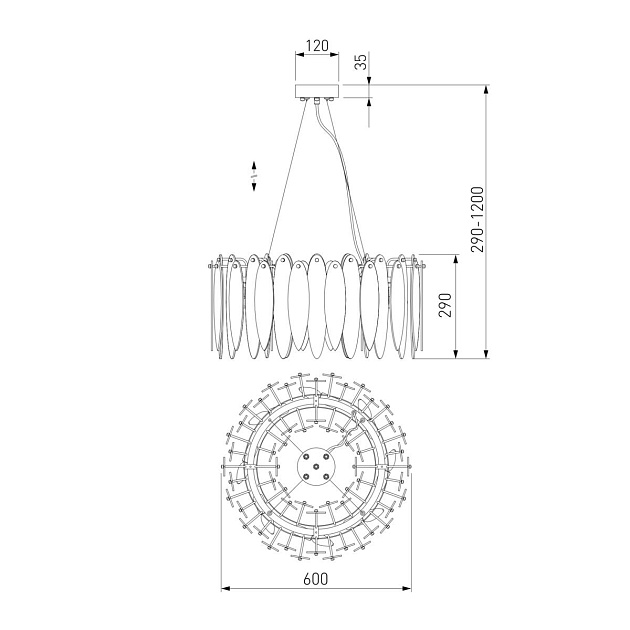 Подвесная люстра Bogates Canaria 324/8 Фото № 2