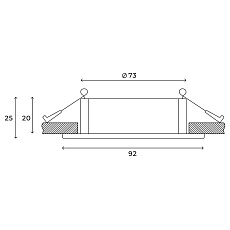 Точечный встраиваемый светильник Hesby Lighting Breeze HSBL_0176 2