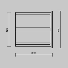 Встраиваемый светодиодный светильник Maytoni Limo O037-L3W3K 1