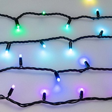 Уличная светодиодная гирлянда Ardecoled нить 24V разноцветная ARD-String-Pro-10000-Black-100Led-Live RGB-DMX 031750 3