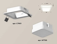 Комплект встраиваемого светильника Ambrella light Techno Spot XC (C7901, N7750) XC7901012 1