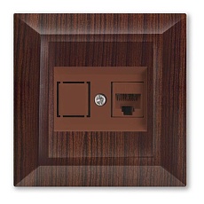 Розетка LAN Vesta-Electric Roma Mebel коричневый FRZCW010101FRN