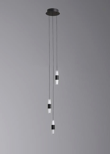 Люстра подвесная Alfa Light F3024-49 BLACK Фото № 1