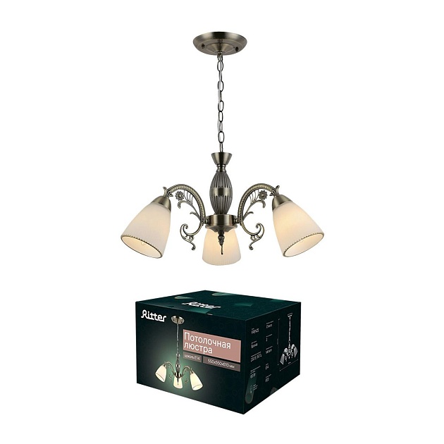 Подвесная люстра Ritter Firenze 52547 9 изображение 2 Подвесная люстра Ritter Firenze 52547 9 Фото № 2