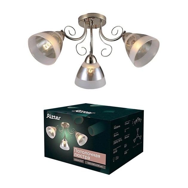 Потолочная люстра Ritter Modena 52545 5 Фото № 1