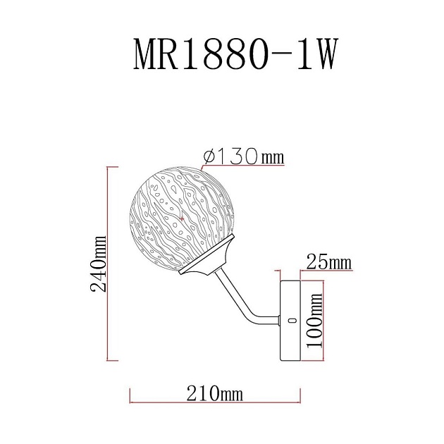 Бра MyFar Camilla MR1880-1W Фото № 2