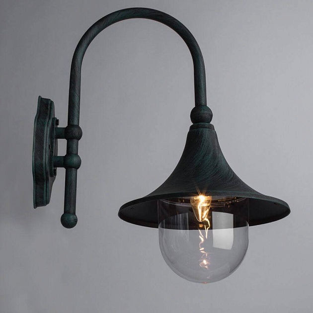 Уличный настенный светильник Arte Lamp Malaga A1082AL-1BG фото 3