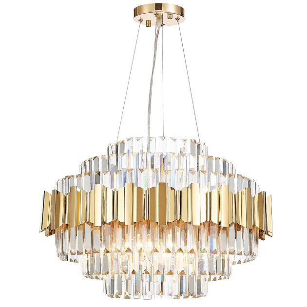Подвесная люстра Natali Kovaltseva Ruby 81442/10C Gold изображение 1 Подвесная люстра Natali Kovaltseva Ruby 81442/10C Gold Фото № 1