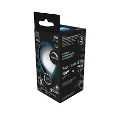 Лампа светодиодная филаментная диммируемая Gauss E27 10W 4100К матовая 179202210-D 3