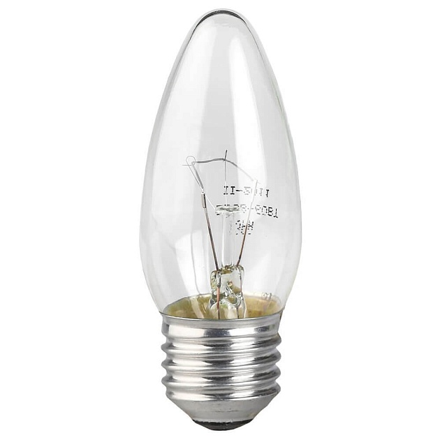 Лампа накаливания ЭРА E27 60W 2700K прозрачная ДС 60-230-E27-CL Б0039130 фото 