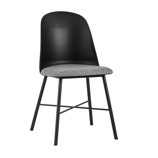 Кухонный стул Stool Group Shell с мягким сиденьем черный 8336 black изображение 1 Кухонный стул Stool Group Shell с мягким сиденьем черный 8336 black Фото № 1