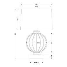 Настольная лампа Garda Decor 22-86949 1