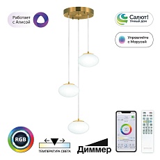 Подвесной светодиодный светильник Citilux Atman Smart CL226A033