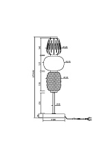 Настольная лампа Maytoni Pattern MOD267TL-L28CH3K 1