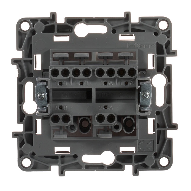 Переключатель двухклавишный Legrand Etika 10A 250V белый 672212 изображение 3 Переключатель двухклавишный Legrand Etika 10A 250V белый 672212 Фото № 3