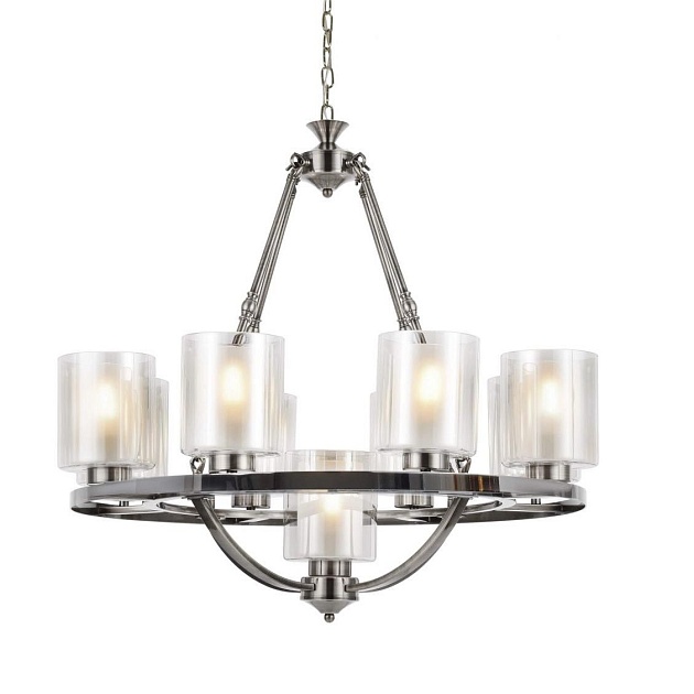Подвесная люстра Lumina Deco Santini LDP 1220-9 CHR+WT Фото № 2