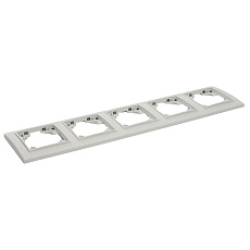 Рамка 5-постовая Stekker Эрна белый PFR00-9005-01 39620 4