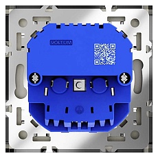 Розетка встраиваемая Voltum S70 с заземлением и защитными шторками, 16А, с USB, A+A, (сталь) VLS040405 5