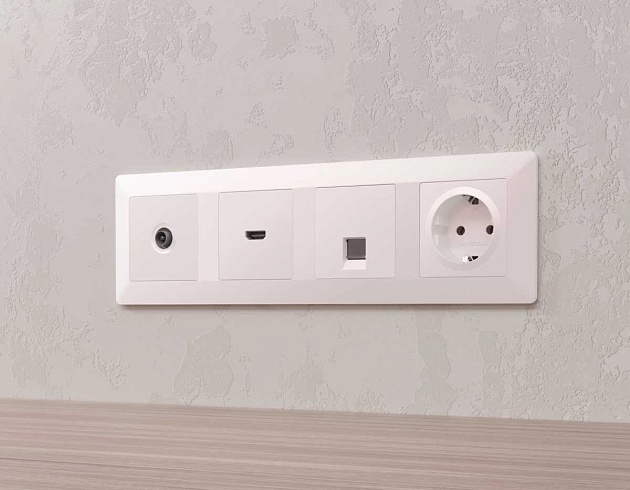 Лицевая панель розетки AMBRELLA VOLT AP2060 Фото № 3