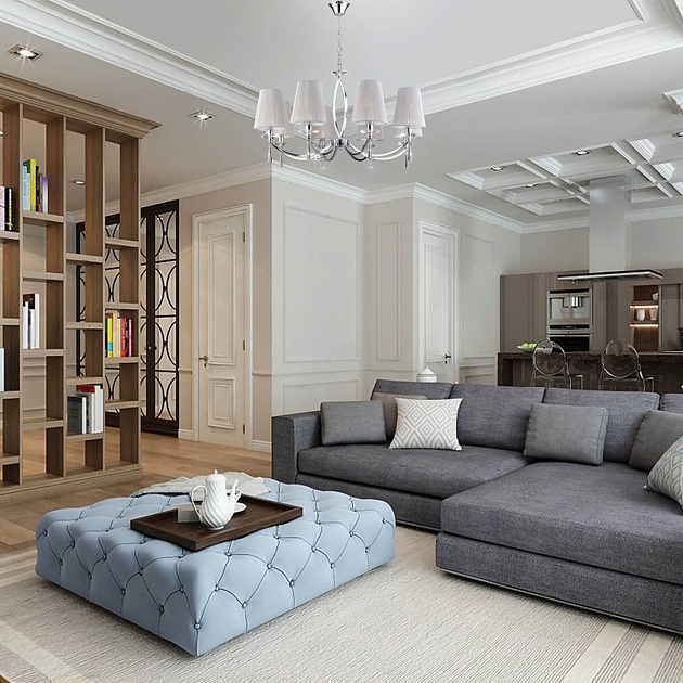 Подвесная люстра Eurosvet 60079/8 хром Фото № 6