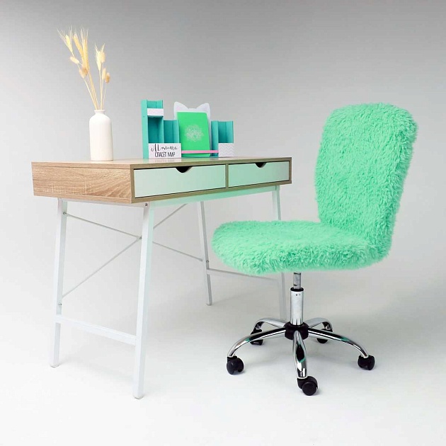 Детское кресло AksHome Fluffy мятный, искусственный мех 86384 изображение 3 Детское кресло AksHome Fluffy мятный, искусственный мех 86384 Фото № 3