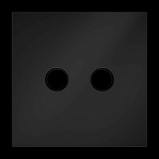 Накладка для розетки телевизионной оконечной TV+SAT S70 (черный матовый) Voltum VLS001608 1