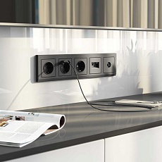 Рамка Werkel Stark на 5 постов графит W0051864 4690389194535 3