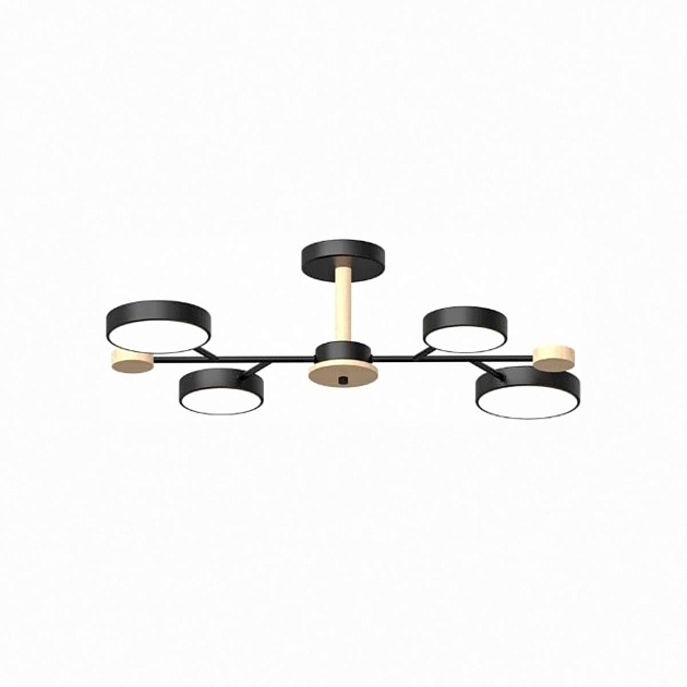 Потолочный cветильник LED4U L3213-670 BK Фото № 1