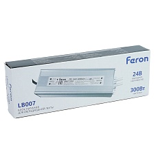 Трансформатор электронный для светодиодной ленты 300W 24V IP67 (драйвер), LB007 Feron 53084 1