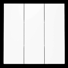 Клавиши для выключателя/переключателя трехклавишного S70 (белый матовый) Voltum VLS000502 1