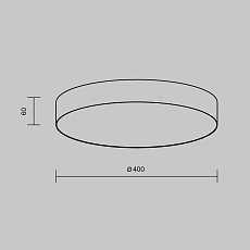 Потолочный светодиодный светильник Maytoni Technical Zon C032CL-45W3K-RD-W 1