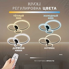 Потолочная светодиодная люстра Rivoli Letizia 6176-703 Б0068372 5