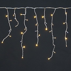 Cветодиодная гирлянда Sneha бахрома 230V теплый белый мерцающий A-012R WW/W FLASH