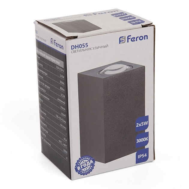 Уличный настенный светильник Feron DH055 48489 Фото № 3