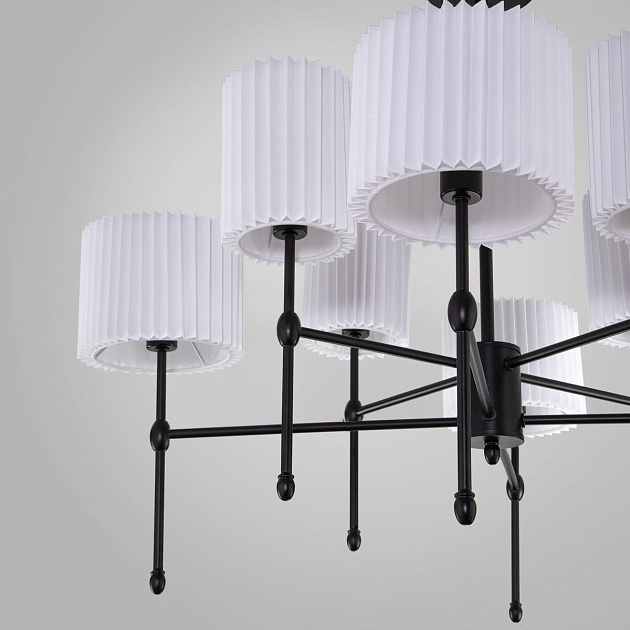 Подвесная люстра Eurosvet Notturno 60162/8 черный изображение 3 Подвесная люстра Eurosvet Notturno 60162/8 черный Фото № 3