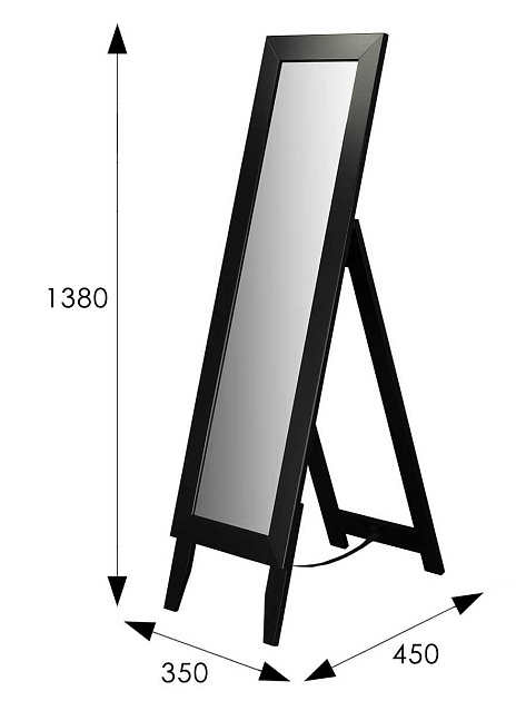 Зеркало напольное Мебелик BeautyStyle 1 008308 изображение 3 Зеркало напольное Мебелик BeautyStyle 1 008308 Фото № 3