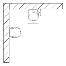 Профиль с рассеивателем SWG SF-2121-RD 000085 1