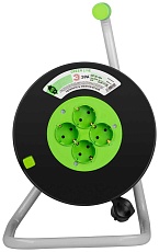 Удлинитель силовой ЭРА GREEN LINE KAT-3x1-40m Greenline на катушке пластик 4 розетки с заземлением 40м ПВС 3x1мм2 Б0065116 4