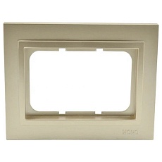 Рамка двойная Mono Electric Despina титан 102-220000-165