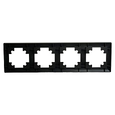 Рамка 4-постовая Stekker Катрин черный PFR00-7004-05 39815 4