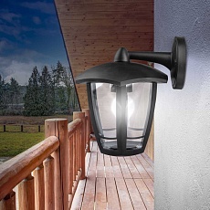 Садово-парковый светильник ЭРА «Дели 3» НБУ 07-40-004 черный 6-гранный настенный IP44 Е27 max 60Вт Б0051188 4