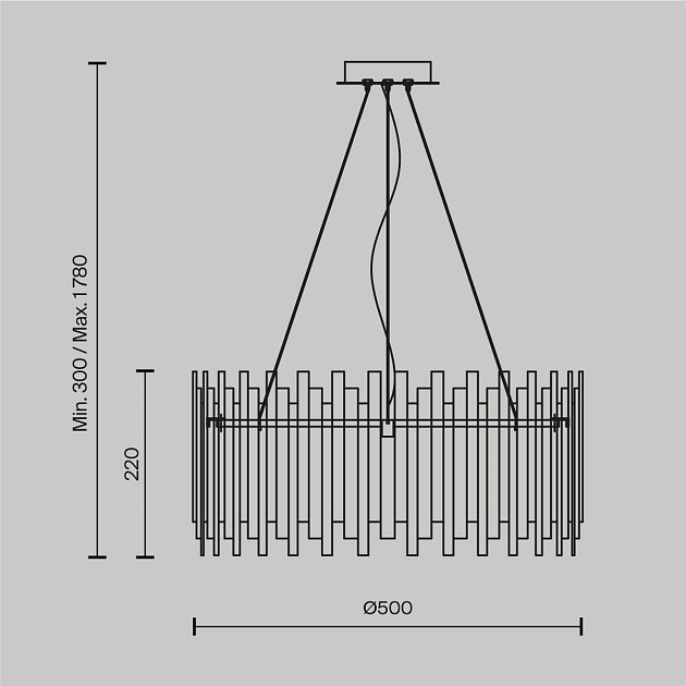 Подвесная люстра Maytoni Coliseo MOD136PL-06BS Фото № 2