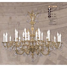 Подвесная люстра Riperlamp Royal 003C/32 AB Swarovski 1